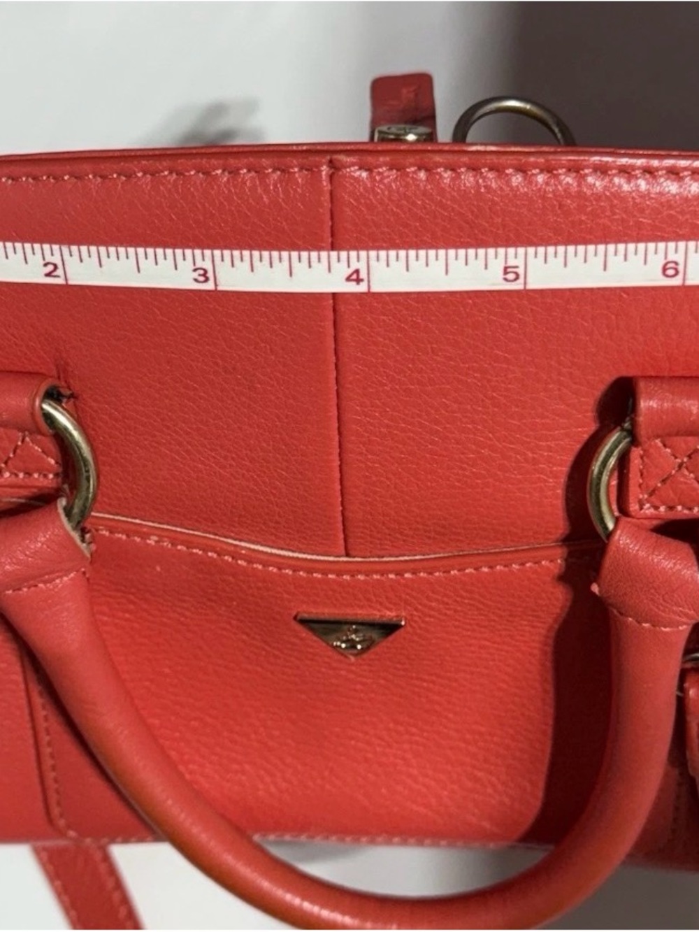 Red Leather Sam Edelman Crsbdy Retro Sleek Clueless 90’s 8.5”W x 7.5”H x 3.5”D - Picture 13 of 16